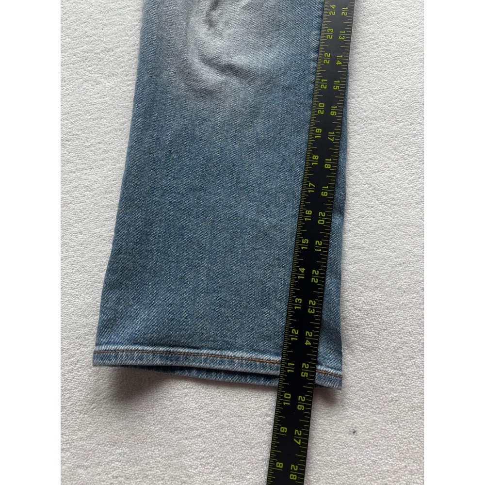 Seven7 Fashion Jean Womens 14 Blue Affirmation High Rise Distressed Straight Leg - Picture 9 of 11